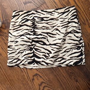 HM Zebra Print Mini Skirt